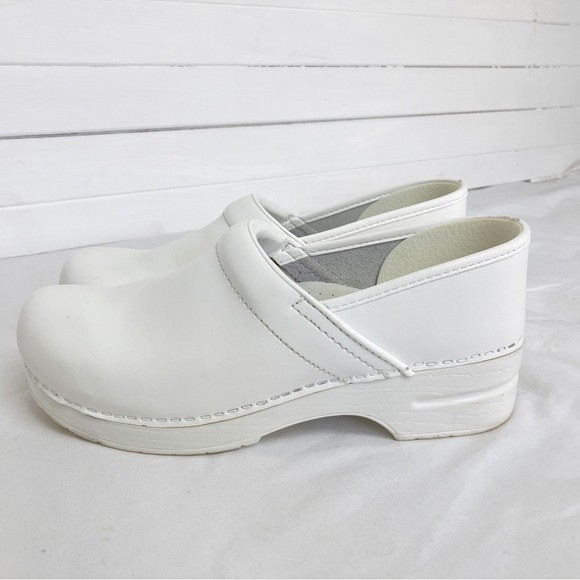 Dansko professional white box leather clogs nursing shoes orthopaedic 42 unisex - Picture 5 of 10